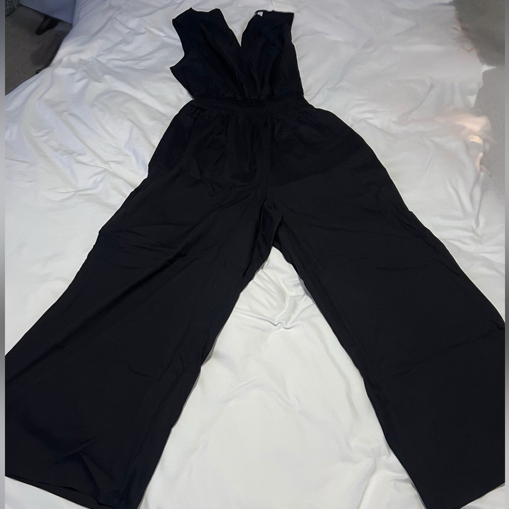 GAP Sleeveless Black Jumpsuit